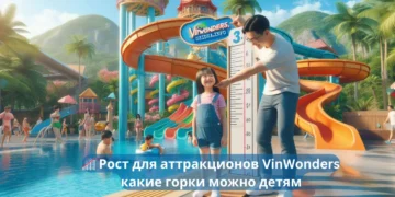 🎢 Рост для аттракционов VinWonders — какие горки можно детям