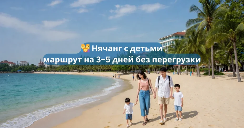 👨 👩 👧 Нячанг с детьми — маршрут на 3–5 дней без перегрузки
